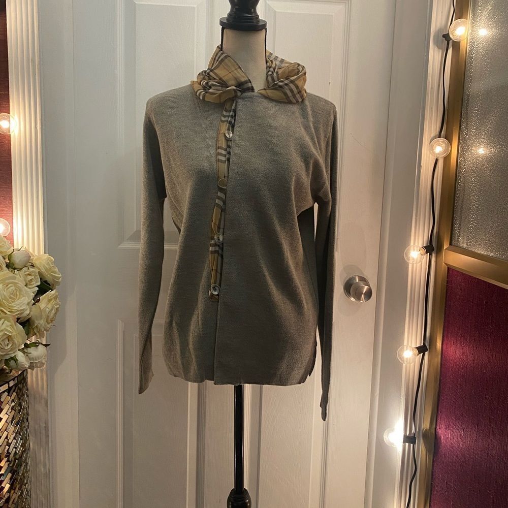Joan Vass cardigan, size 2, comes with scarf